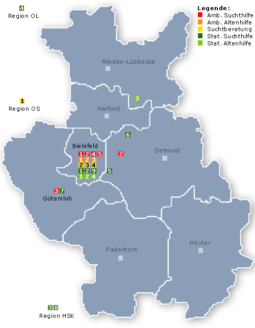 Hier klicken -> Alle Einrichtungen auf einer Karte mit weiteren Informationen